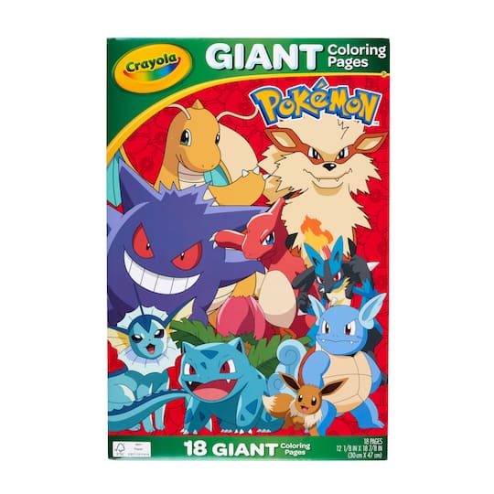 Giant Pokémon coloring pages available at Michaels